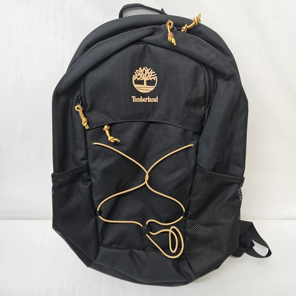 Timberland Back To School Backpack Laptop Sleeve TBC0YHNK-001 Black Orange